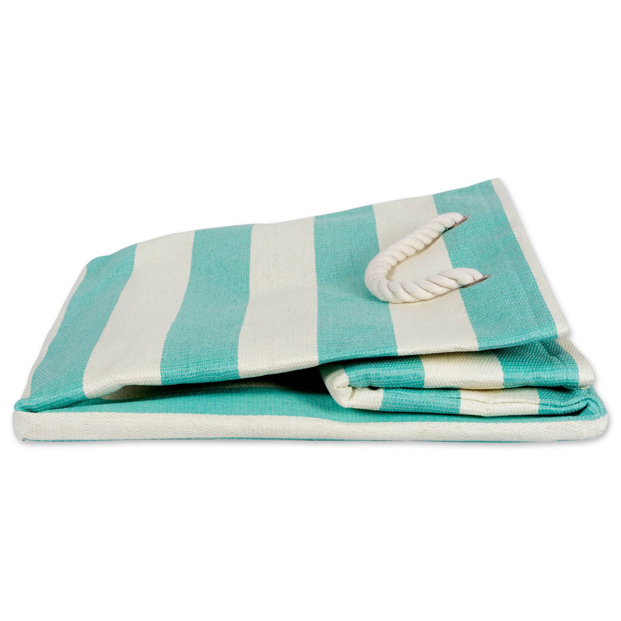 DII® 16" Striped Woven Paper Storage Cube